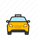 taxi, automobile, cab, car, taxicab, vehicle