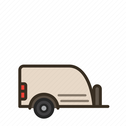 Trailer, caravan, transport, travel, vehicle icon - Download on Iconfinder
