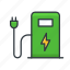 charging, station, smart car 