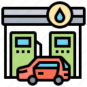 diesel, gas, petrol, refueling, station