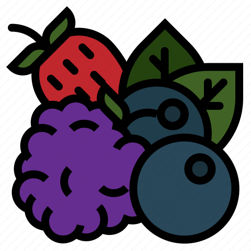 Berries, berry, blueberry, food, fruit, gastronomy icon - Download on Iconfinder