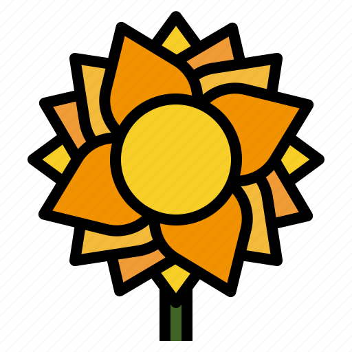 Flora, floral, flower, nature, spring, sunflower icon - Download on Iconfinder