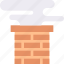 chimney, fireplace, home, house 