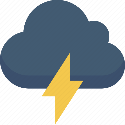 Cloud, forecast, lightening, storm, weather icon - Download on Iconfinder