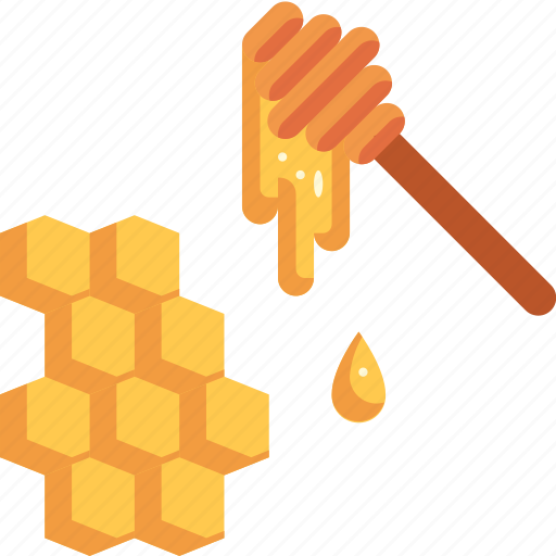 Bee, farming and gardening, honey, honeycomb, sweet icon - Download on Iconfinder