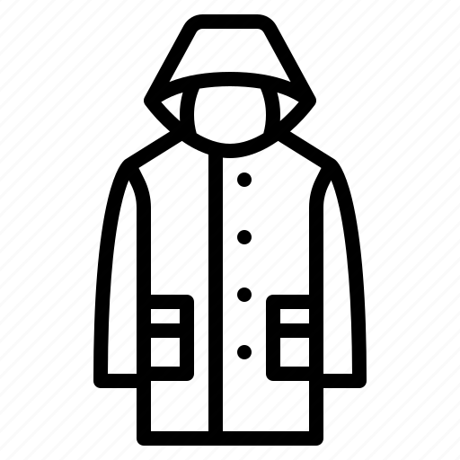 Cloth, fashion, raincoat, wearing icon - Download on Iconfinder