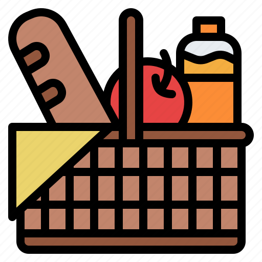 Basket, food, picnic icon - Download on Iconfinder