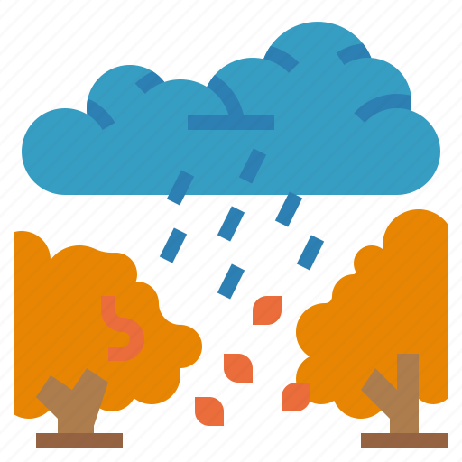 Rain, plant, weather, leaf, autumn, cloud icon - Download on Iconfinder