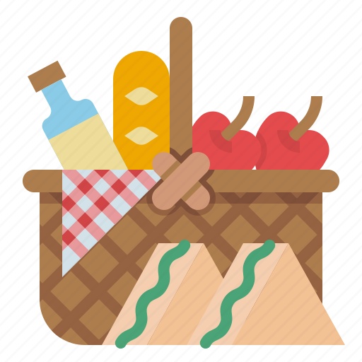 Picnic, basket, restaurant, camping, food icon - Download on Iconfinder