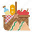picnic, basket, restaurant, camping, food 