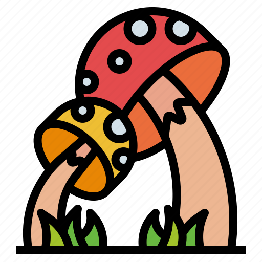 Mushrooms, champignon, nature, food, fungus, toadstool icon - Download on Iconfinder