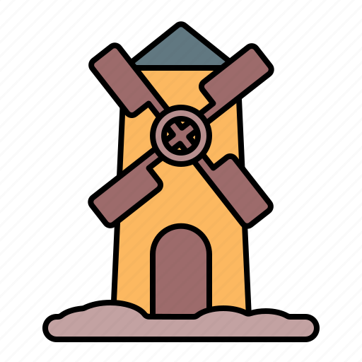 Autumn, windmill, barn, mill icon - Download on Iconfinder