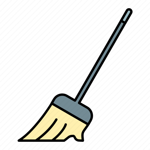 Cleaning, autumn, sweeping, broom icon - Download on Iconfinder