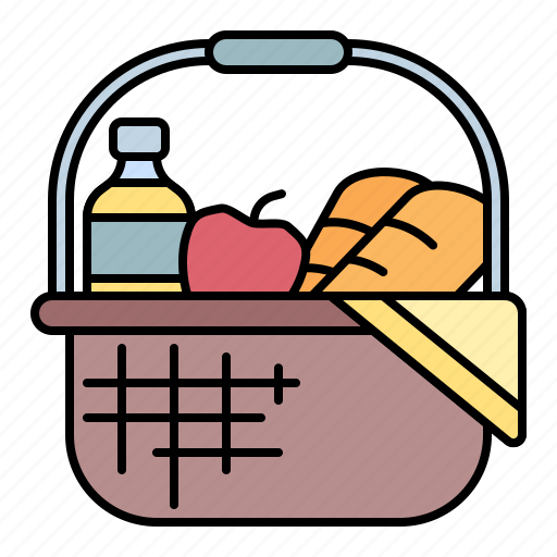 Picnic, autumn, food, basket icon - Download on Iconfinder