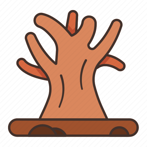 Dead, dry, hot, landscape, soil, tree, warming icon - Download on Iconfinder
