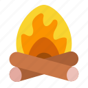 bonfire, campfire, fire, firewood, flame, summer, autumn