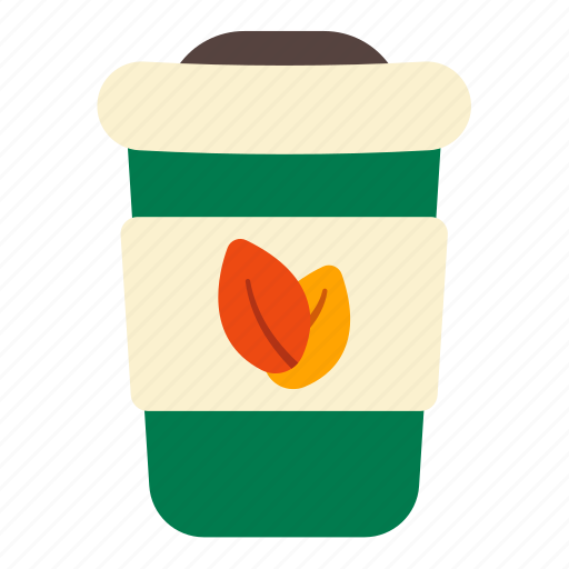 Cup, paper, leaf, autumn, season, coffee icon - Download on Iconfinder