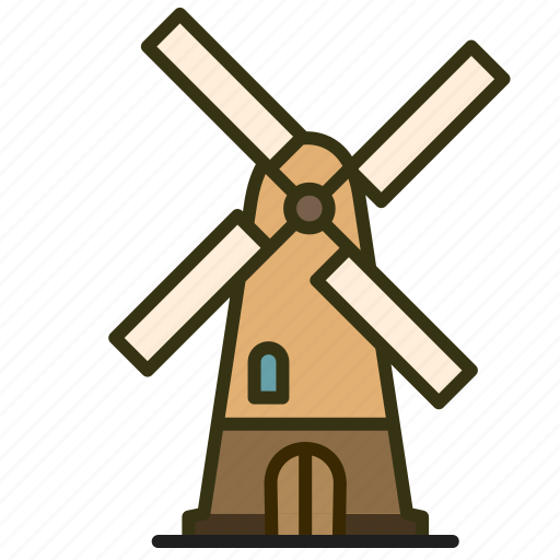 Autumn, mill, wind, windmill, windy, air, energy icon - Download on Iconfinder