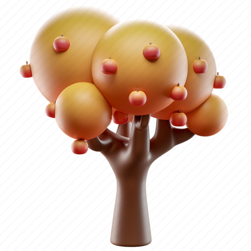 Apple, fruit, fall, autumn, agriculture, garden, orchard 3D illustration - Download on Iconfinder