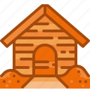 hut, wooden, cabin, cottage, house, autumn, shelter