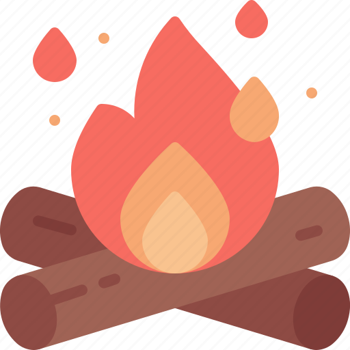 Bonfire, campfire, camping, flame, burn icon - Download on Iconfinder