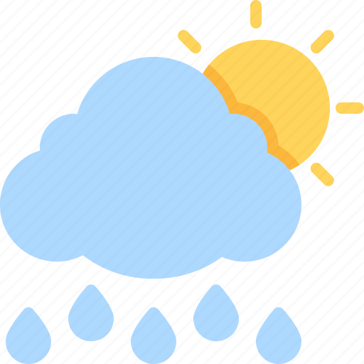 Rain, rainy, sunny, sun, cloud icon - Download on Iconfinder
