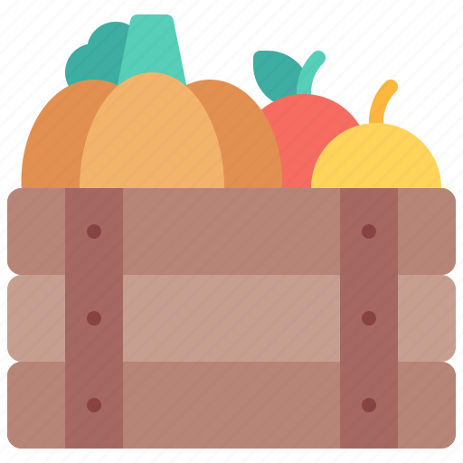 Vegetables, vegetable, fruit, agriculture, box icon - Download on Iconfinder