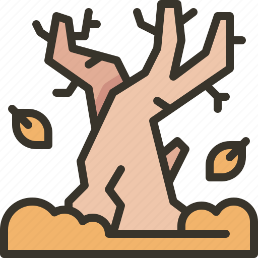 Dead, tree, dry, drought, nature icon - Download on Iconfinder