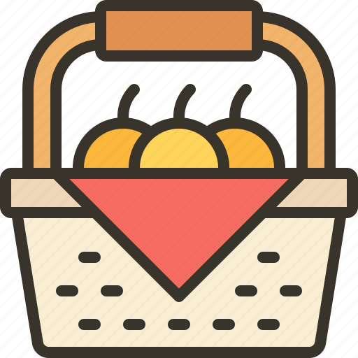 Picnic, basket, camping, food icon - Download on Iconfinder
