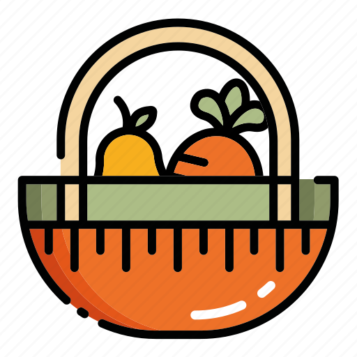 Autumn, basket, farming, fruits, harvest icon - Download on Iconfinder