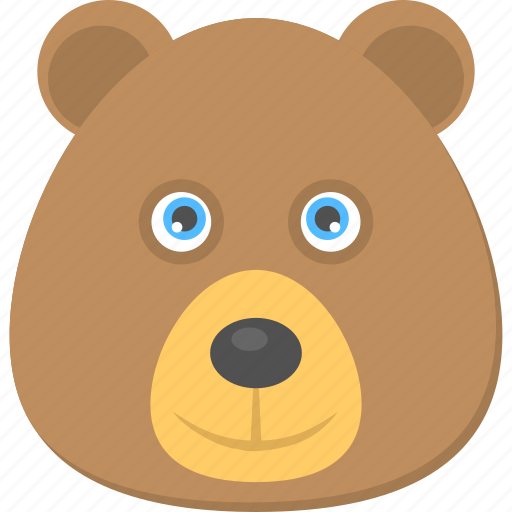 Brown teddy, cartoon teddy bear, teddy bear, teddy face, toy teddy icon - Download on Iconfinder