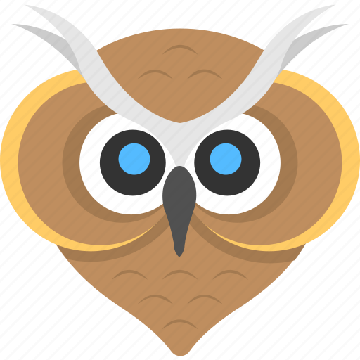 Animal, bird, bird face, cartoon owl, owl face icon - Download on Iconfinder