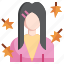 autumn, avatars, women4, girl, people, leaf fall 