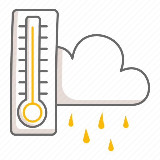 Cloudy, weather, forecast, measuring, thermometer, humidity icon - Download on Iconfinder