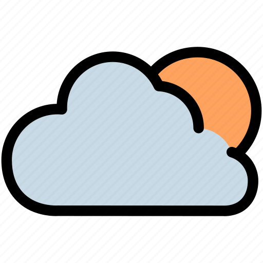 Sun, cloud, sky, weather, nature, sunny, cloudy icon - Download on Iconfinder