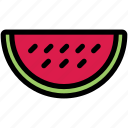 watermelon, fruit, fresh, green, melon, summer, vegetarian, slice, organic
