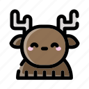 deer, animal, reindeer, wildlife, forest, horn, antlers