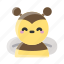 bee, insect, honey, natural, yellow, buzz, sting 
