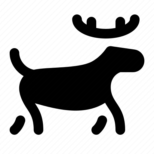 Moose, animal, elk, mammal, wildlife icon - Download on Iconfinder
