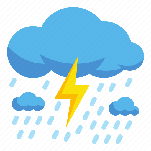 Climate, rainy, strom, thunder, weather icon - Download on Iconfinder