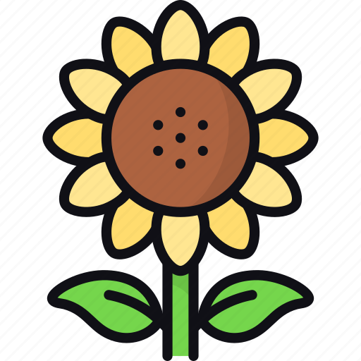 Sunflower, flower, bloom, petals, helianthus, garden icon - Download on Iconfinder