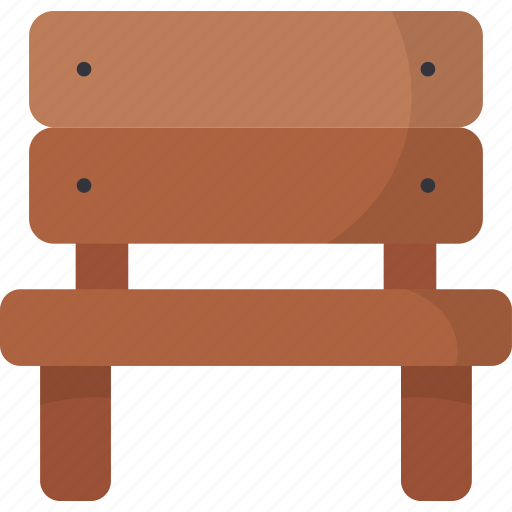 Bench, long chair, park chair, furniture, wooden chair, seat icon - Download on Iconfinder