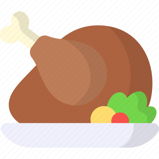 Roasted turkey, food, dinner, meal, roasted chicken, dish icon - Download on Iconfinder