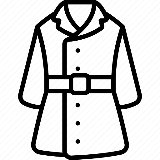 Trench coat, cloth, fashion, wear, garment icon - Download on Iconfinder