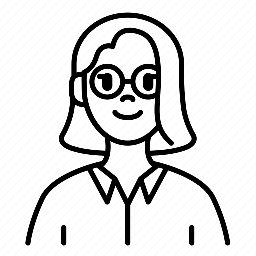 Avatar, female, glasses, people, user icon - Download on Iconfinder