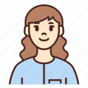 avatar, user, profile, woman, female, girl
