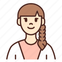 avatar, user, profile, woman, female, girl