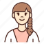 avatar, user, profile, woman, female, girl 
