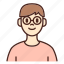 avatar, glasses, user, profile, man, male 