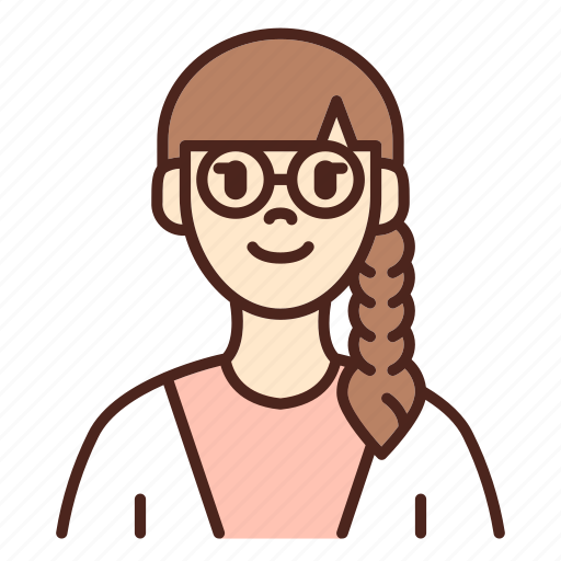Avatar, glasses, user, profile, woman, female, girl icon - Download on Iconfinder